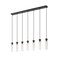 Z-Lite Beau Linear Chandelier, 7-Light, 4.75 In.W x 54 In.L x 12.75 In.H, Matte Black/Clear 740P-7L-MB - alternate 1
